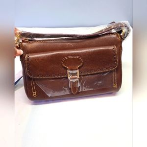 Dooney & Bourke Authentic Medium Pocket Clutch, RARE Chestnut Color, NWT